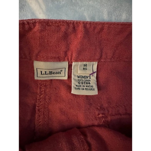 LL Bean 100% Linen Skirt - Picture 3 of 4